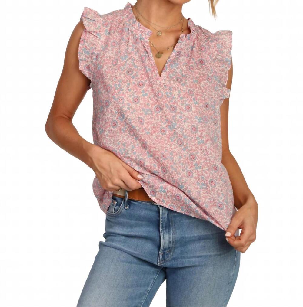 NEW DYLAN milly v-neck top in pink